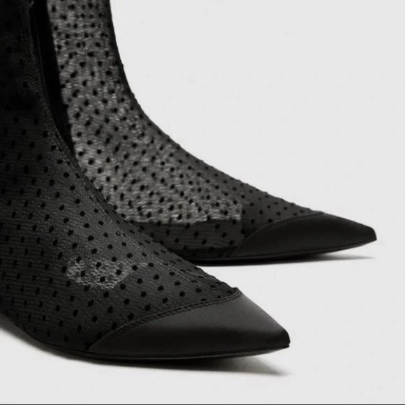 Zara hot sale mesh boots